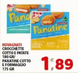 Mio Market Rovagnati crocchette cotto e patate offerta