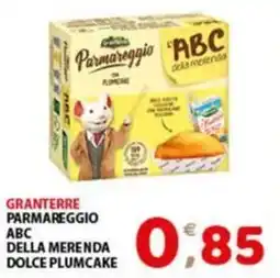 Mio Market Granterre Parmareggio ABC della merenda dolce plumcake offerta