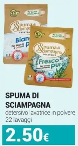 Tigotà Spuma di sciampagna detersivo lavatrice in polvere offerta