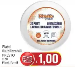 Paghi Poco Piatti riutilizzabili Presto offerta