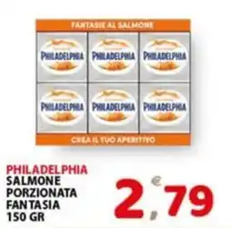 Premium Supermercati Philadelphia salmone porzionata fantasia offerta
