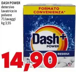 MEGA Dash Power detersivo lavatrice in polvere offerta