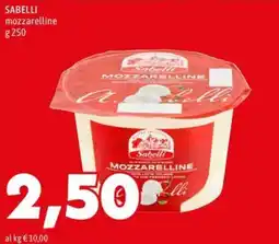 MEGA Sabelli mozzarelline offerta