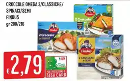 IperSisa Croccole Omega 3/Classiche/Spinaci/Semi Findus offerta