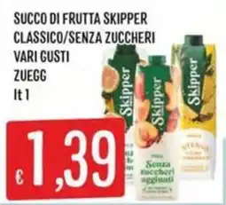 IperSisa Succo di frutta Skipper classico senza zuccheri offerta
