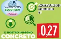 IperSisa Acqua naturale easy San Benedetto offerta