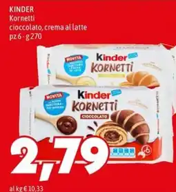MEGA Kinder Kornetti cioccolato offerta