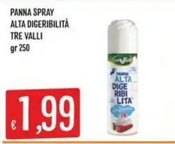 IperSisa Panna spray alta digeribilità tre valli offerta