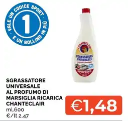 Mercatò Big Sgrassatore universale al profumo di marsiglia ricarica chanteclair offerta