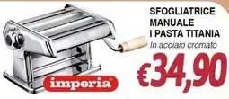 Bernava Sfogliatrice manuale I pasta titania imperia offerta