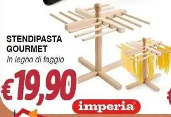 Stendipasta gourmet in legno di faggio imperia