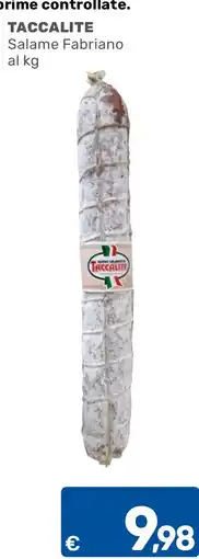 ARCA C+C cash and carry Salame Fabriano Taccalite offerta