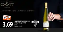 Emi Market Cavit MASTRI VERNACOLI Müller Thurgau DOC offerta