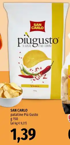 Emi Market San Carlo patatine Più Gusto offerta