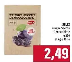 Emi Market Prugne Secche Denocciolate Selex offerta
