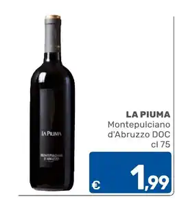 ARCA C+C cash and carry La Piuma Montepulciano d'Abruzzo DOC offerta