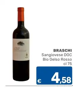 ARCA C+C cash and carry Braschi Sangiovese DOC Bio Gelso Rosso offerta