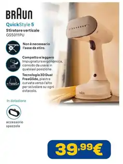 Euronics BRAUN QuickStyle 5 Stiratore verticale offerta