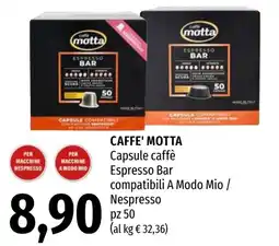 Emi Market Caffè Motta Capsule caffè Espresso Bar offerta