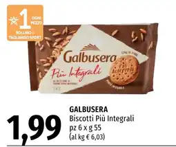 Emi Market Galbusera Biscotti Più Integrali offerta