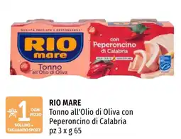 Emi Market Rio Mare Tonno all'Olio di Oliva con Peperoncino di Calabria offerta