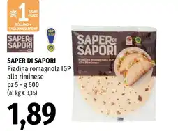 Emi Market Saper di sapori piadina romagnola igp alla riminese offerta