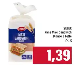 Emi Market Selex Pane Maxi Sandwich Bianco offerta