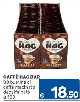 ARCA C+C cash and carry Caffè Hag bar offerta