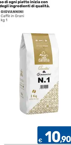 ARCA C+C cash and carry Caffè in Grani Giovanniini offerta