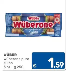 ARCA C+C cash and carry Wüber Wüberone puro suino offerta