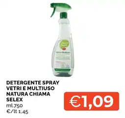 Mercatò Big Detergente spray vetri e multiuso natura chiama selex offerta