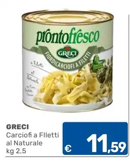ARCA C+C cash and carry Greci Carciofi a Filetti al Naturale offerta
