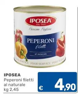 ARCA C+C cash and carry Iposea Peperoni filetti al naturale offerta