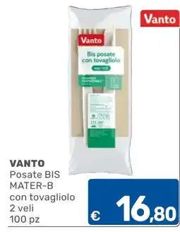 ARCA C+C cash and carry Posate BIS MATER-B con tovagliolo VANTO offerta