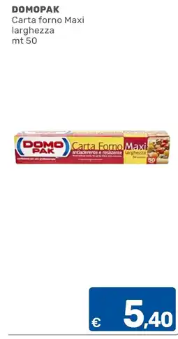 ARCA C+C cash and carry Domopak Carta forno Maxi larghezza offerta