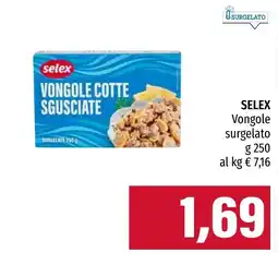 Emi Market Selex vongole cotte sgusciate offerta