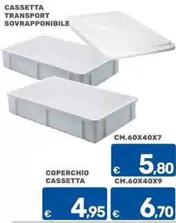 ARCA C+C cash and carry Cassetta transport sovrapponibile offerta