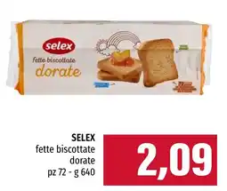 Emi Market Selex fette biscottate dorate offerta