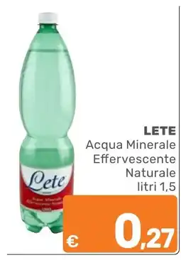 ARCA C+C cash and carry Lete Acqua Minerale Effervescente Naturale offerta