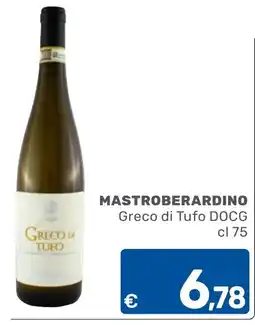 ARCA C+C cash and carry Mastroberardino Greco di Tufo DOCG offerta