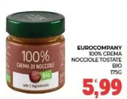 Eté Eurocompany 100% crema nocciole tostate bio offerta