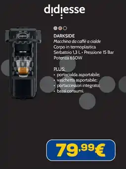 Euronics DARKSIDE Macchina da caffè a cialde offerta