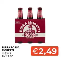 Mercatò Big Birra Rossa Moretti offerta