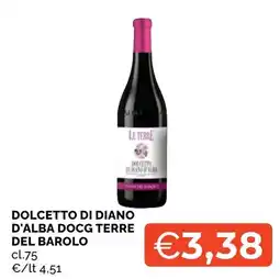 Mercatò Big Dolcetto di Diano d'Alba DOCG Terre del Barolo offerta