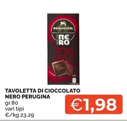 Mercatò Big Tavoletta di cioccolato nero Perugina offerta