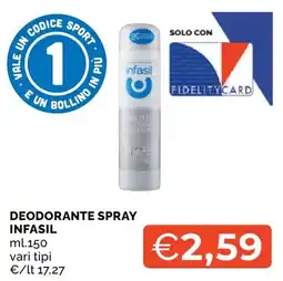 Mercatò Big Deodorante spray Infasil offerta