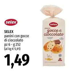 Emi Market Selex panini con gocce di cioccolato offerta