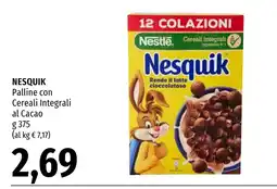Emi Market Nesquik Palline con Cereali Integrali al Cacao offerta