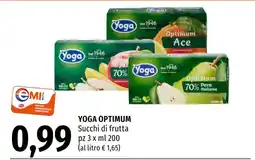 Emi Market Yoga Optimum Succhi di frutta offerta