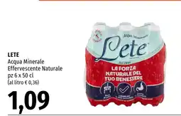 Emi Market Lete Acqua Minerale Effervescente Naturale offerta